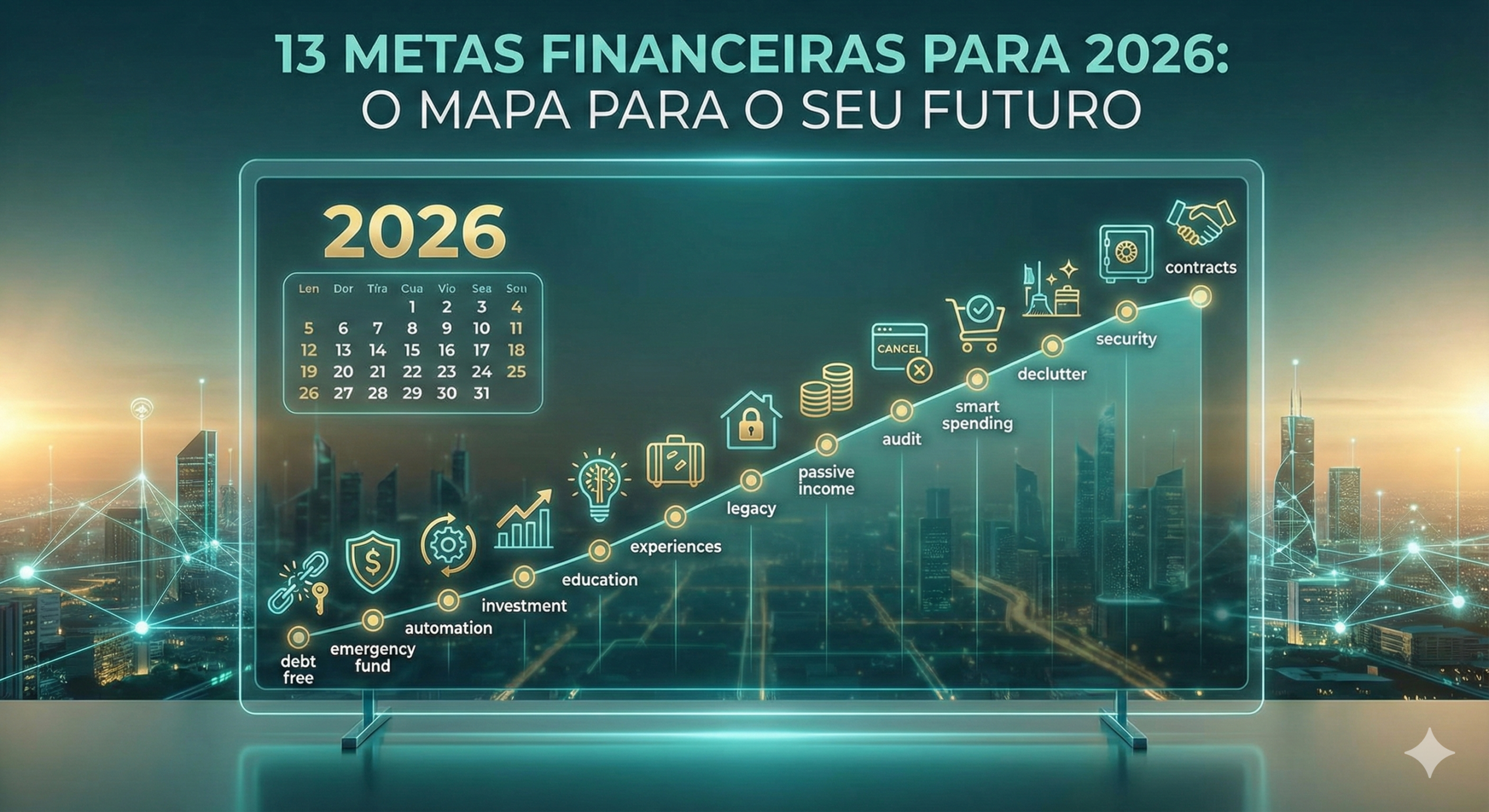 13 Metas Financeiras para Dominar 2026