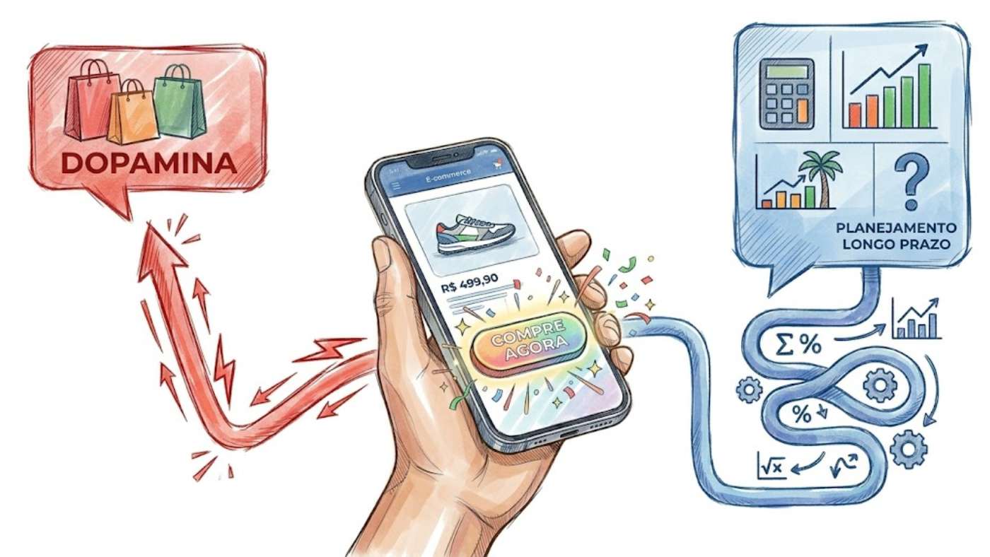 Finanças comportamentais: Como o design do seu banco sabota o seu patrimônio